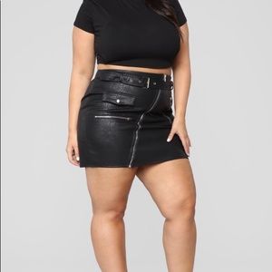 Fashion Nova Moto Skirt